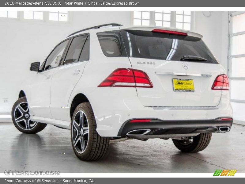 Polar White / Ginger Beige/Espresso Brown 2018 Mercedes-Benz GLE 350
