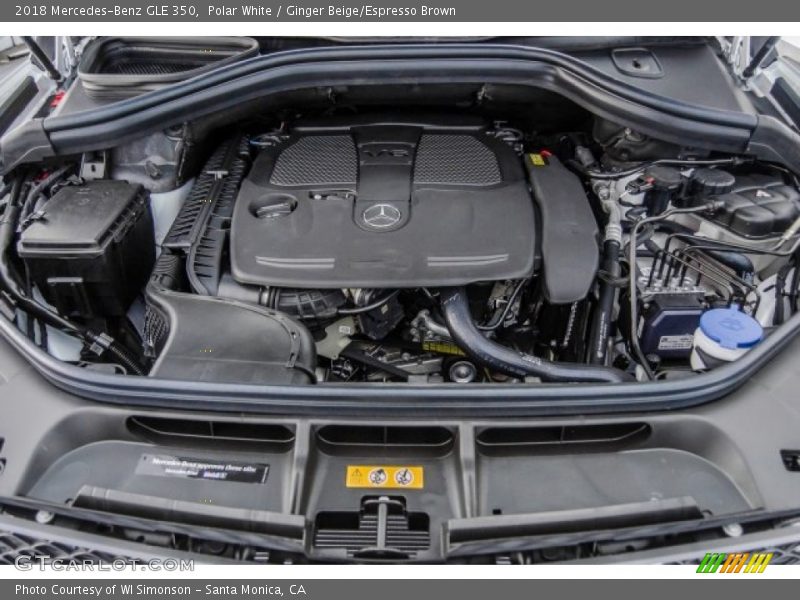 Polar White / Ginger Beige/Espresso Brown 2018 Mercedes-Benz GLE 350