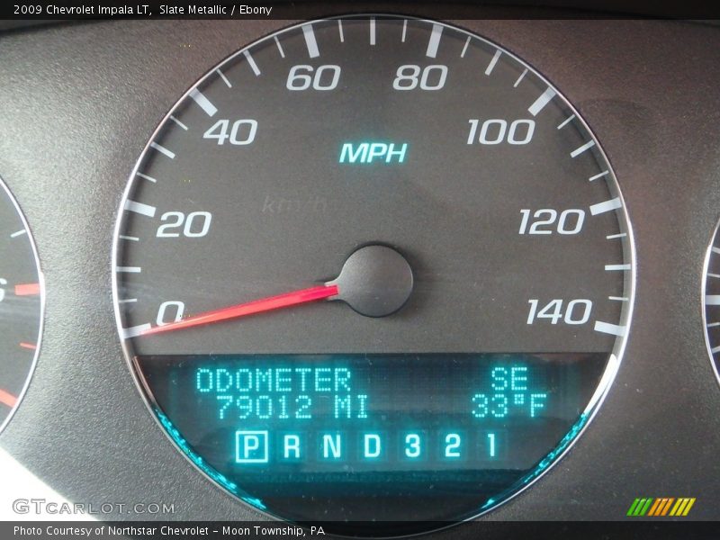 Slate Metallic / Ebony 2009 Chevrolet Impala LT