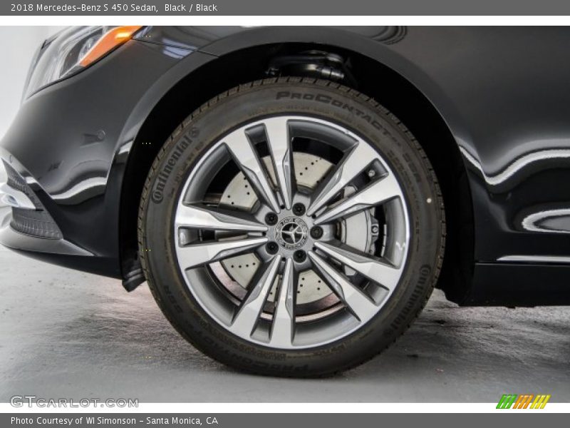 Black / Black 2018 Mercedes-Benz S 450 Sedan