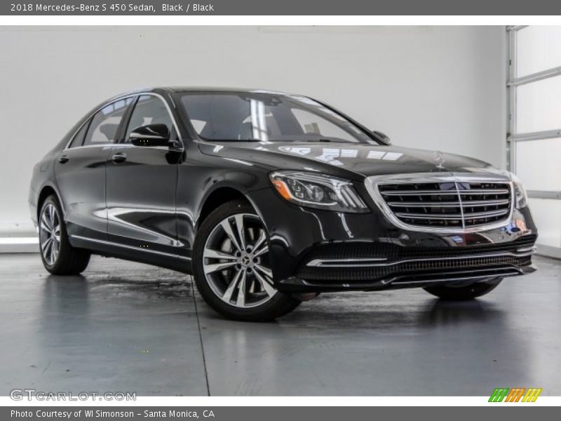 Black / Black 2018 Mercedes-Benz S 450 Sedan