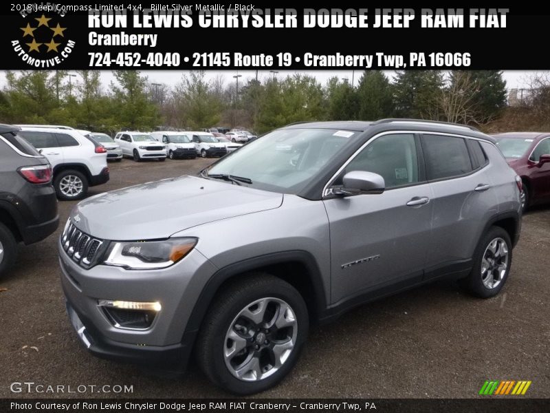 Billet Silver Metallic / Black 2018 Jeep Compass Limited 4x4