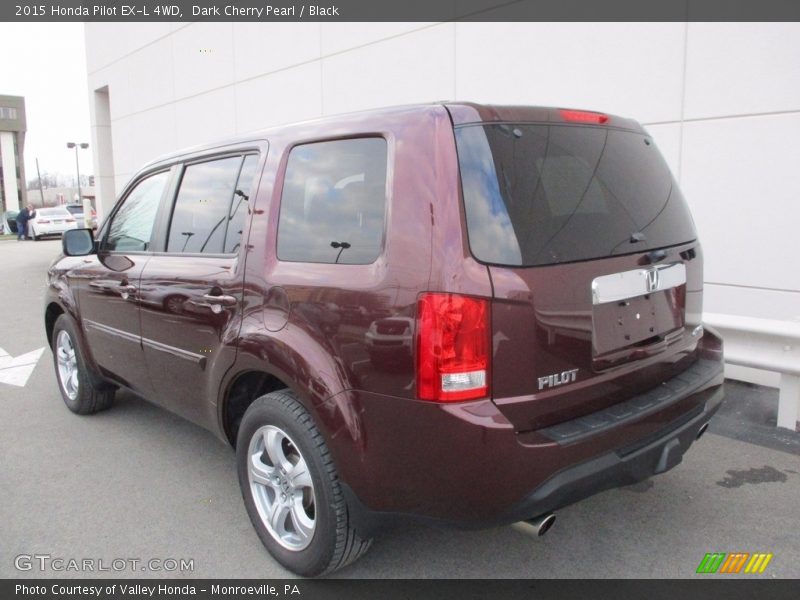 Dark Cherry Pearl / Black 2015 Honda Pilot EX-L 4WD