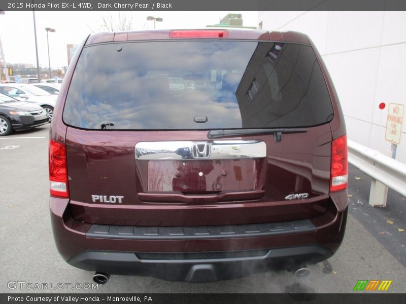 Dark Cherry Pearl / Black 2015 Honda Pilot EX-L 4WD