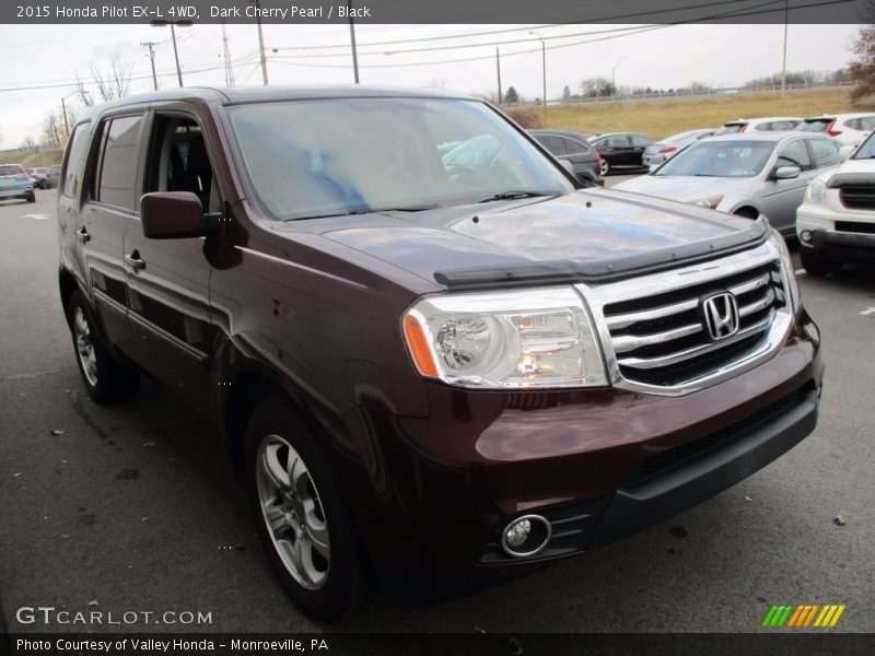Dark Cherry Pearl / Black 2015 Honda Pilot EX-L 4WD