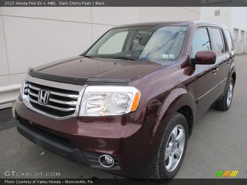 Dark Cherry Pearl / Black 2015 Honda Pilot EX-L 4WD