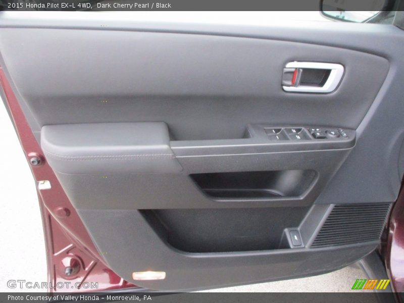 Dark Cherry Pearl / Black 2015 Honda Pilot EX-L 4WD