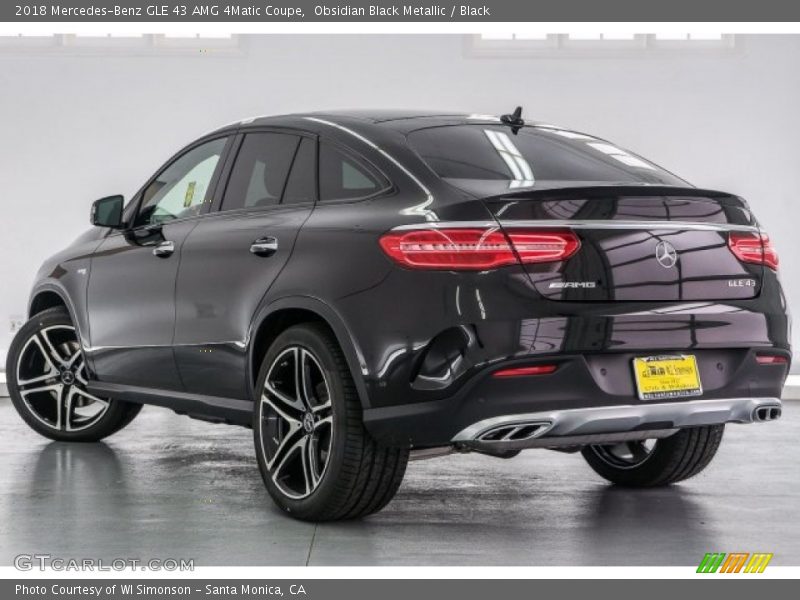 Obsidian Black Metallic / Black 2018 Mercedes-Benz GLE 43 AMG 4Matic Coupe