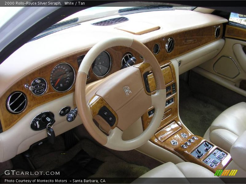 White / Tan 2000 Rolls-Royce Silver Seraph