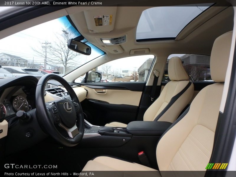 Eminent White Pearl / Creme 2017 Lexus NX 200t AWD