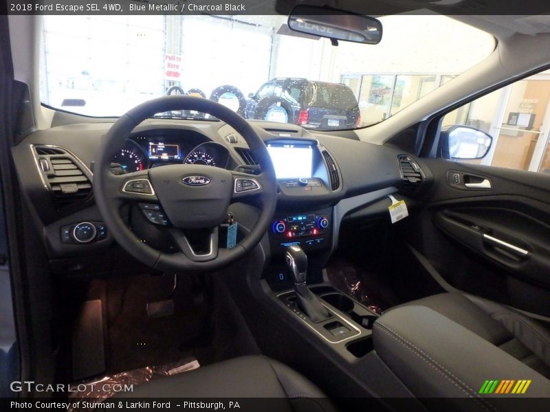Blue Metallic / Charcoal Black 2018 Ford Escape SEL 4WD
