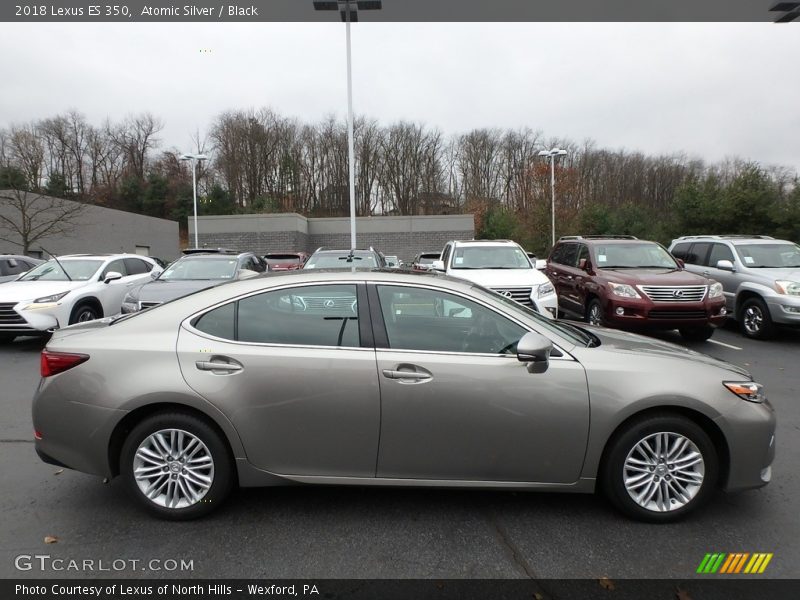 Atomic Silver / Black 2018 Lexus ES 350