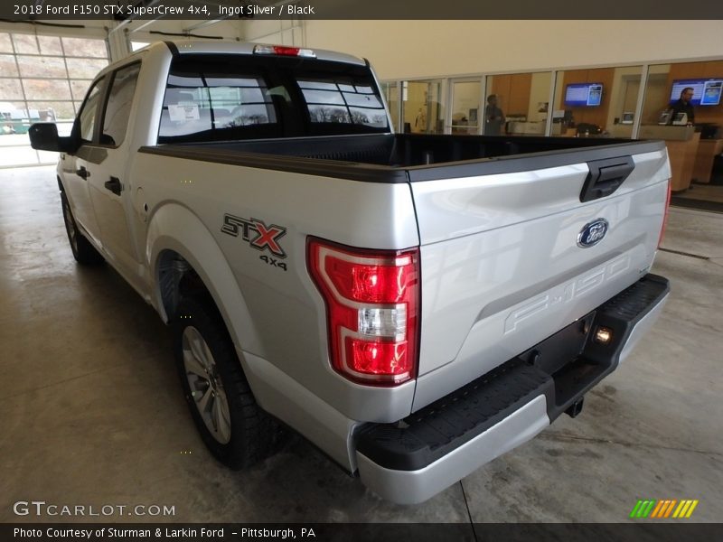 Ingot Silver / Black 2018 Ford F150 STX SuperCrew 4x4