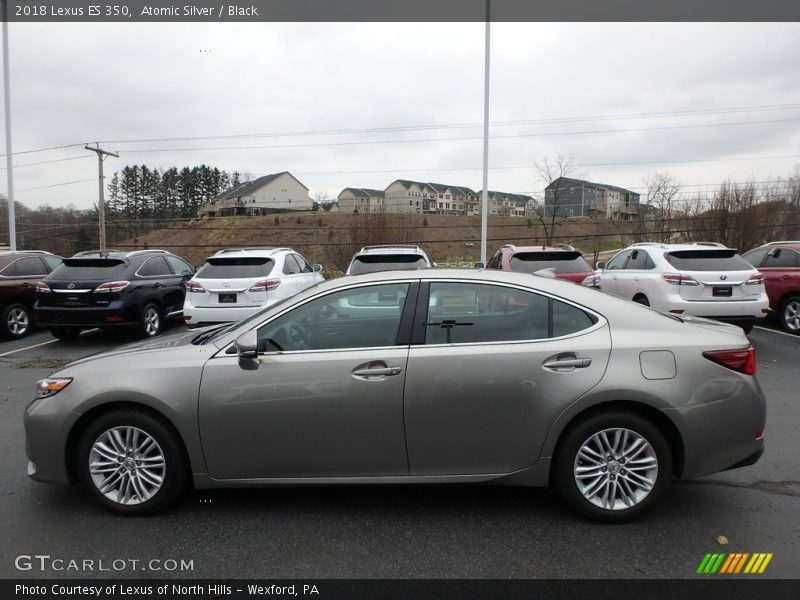 Atomic Silver / Black 2018 Lexus ES 350