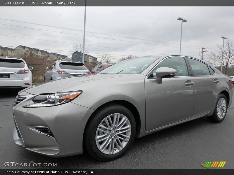 Atomic Silver / Black 2018 Lexus ES 350