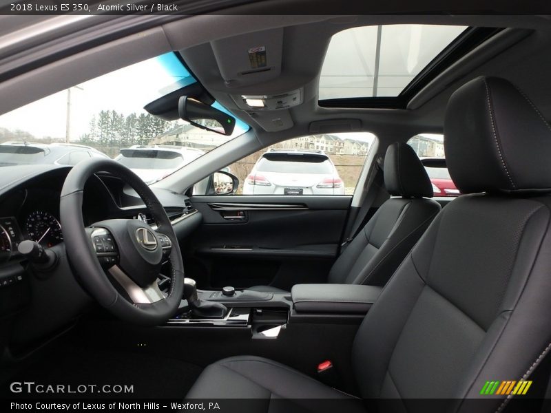 Atomic Silver / Black 2018 Lexus ES 350