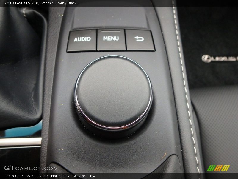 Atomic Silver / Black 2018 Lexus ES 350