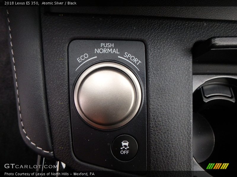 Atomic Silver / Black 2018 Lexus ES 350
