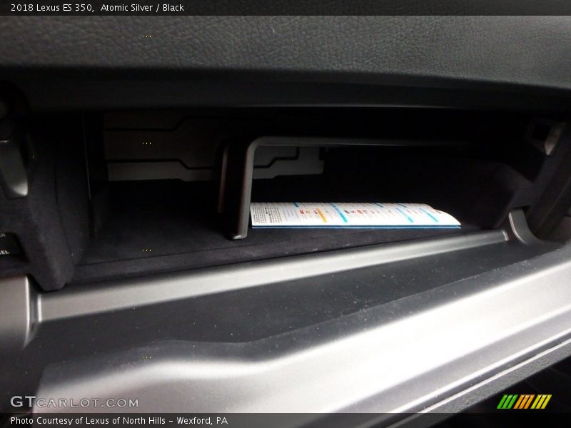 Atomic Silver / Black 2018 Lexus ES 350