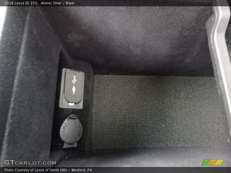 Atomic Silver / Black 2018 Lexus ES 350