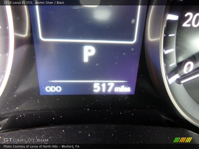 Atomic Silver / Black 2018 Lexus ES 350