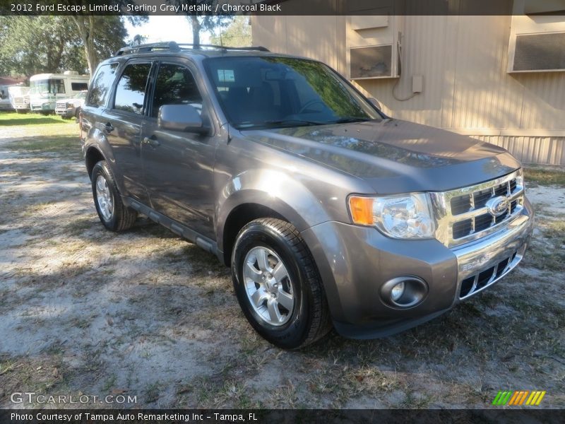 Sterling Gray Metallic / Charcoal Black 2012 Ford Escape Limited