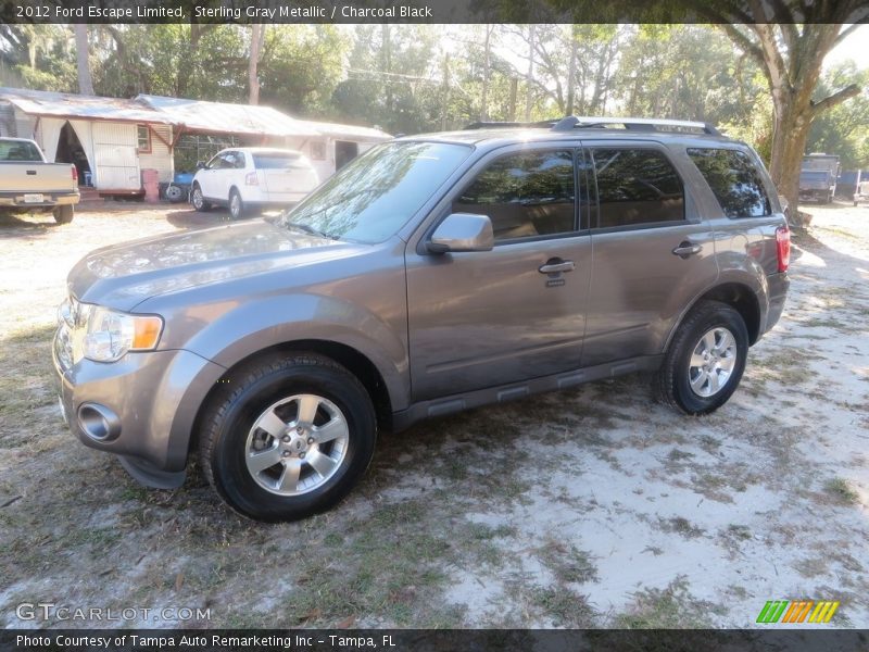 Sterling Gray Metallic / Charcoal Black 2012 Ford Escape Limited
