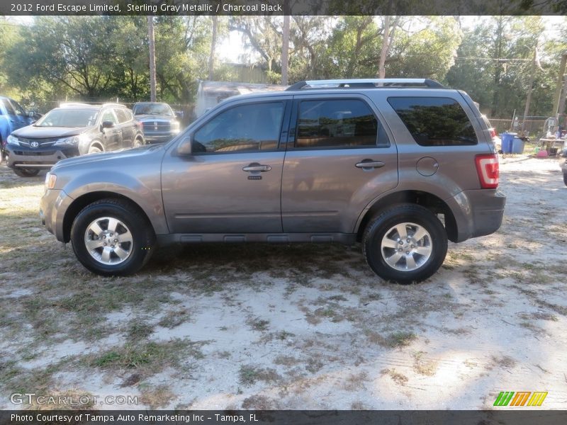 Sterling Gray Metallic / Charcoal Black 2012 Ford Escape Limited