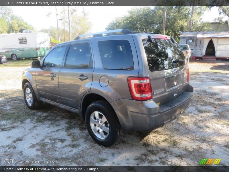 Sterling Gray Metallic / Charcoal Black 2012 Ford Escape Limited