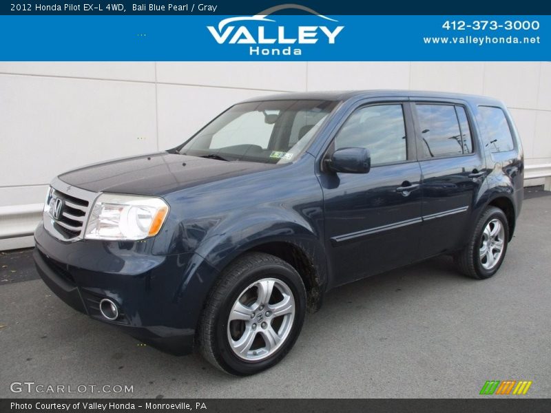 Bali Blue Pearl / Gray 2012 Honda Pilot EX-L 4WD