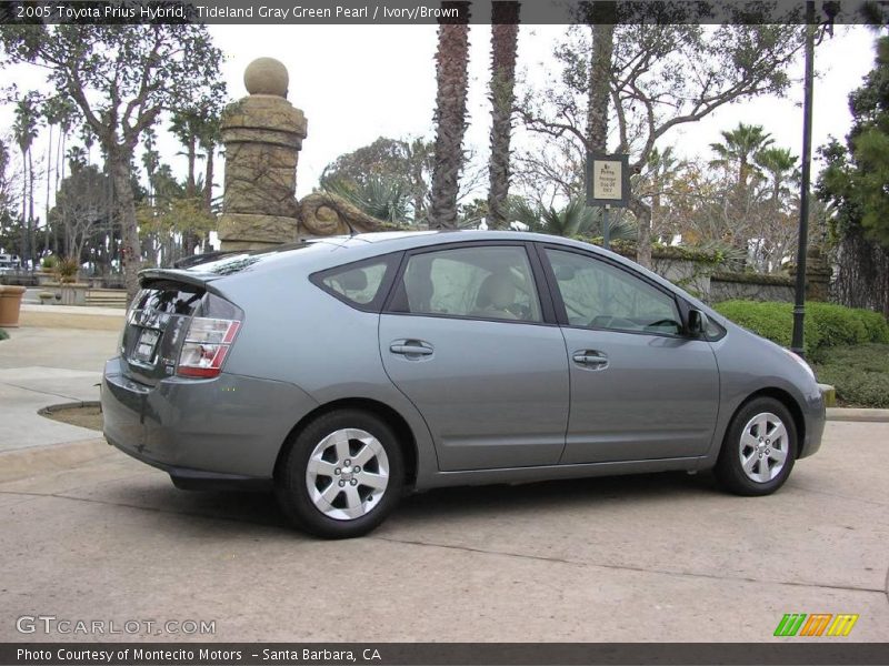 Tideland Gray Green Pearl / Ivory/Brown 2005 Toyota Prius Hybrid