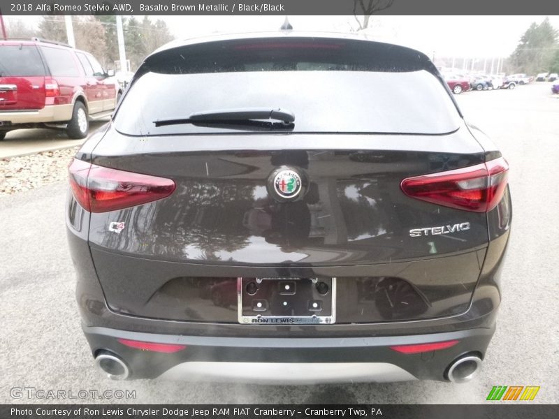 Basalto Brown Metallic / Black/Black 2018 Alfa Romeo Stelvio AWD