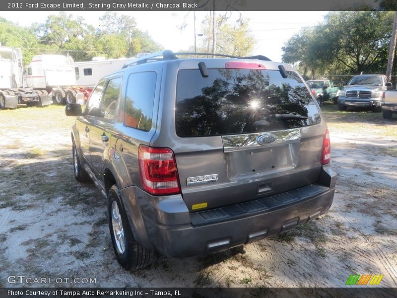 Sterling Gray Metallic / Charcoal Black 2012 Ford Escape Limited