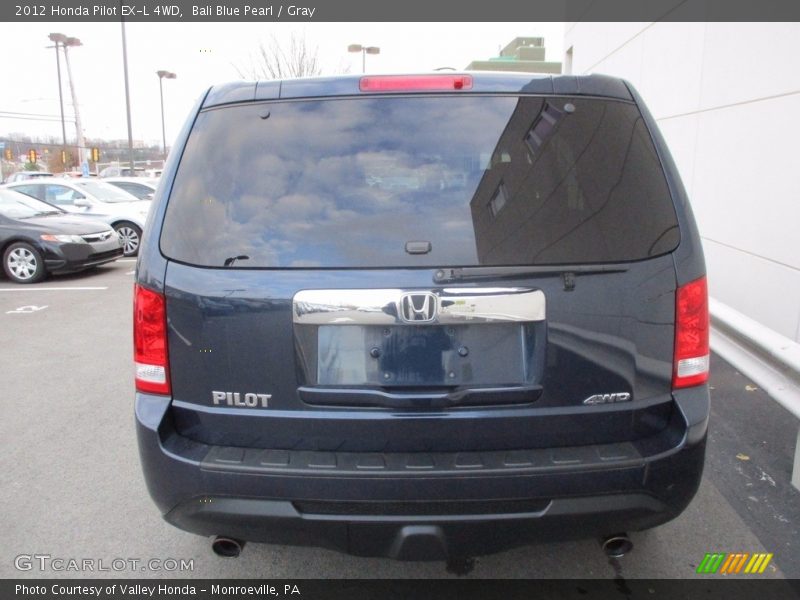 Bali Blue Pearl / Gray 2012 Honda Pilot EX-L 4WD
