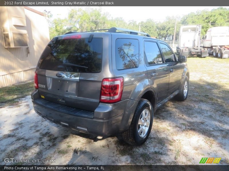 Sterling Gray Metallic / Charcoal Black 2012 Ford Escape Limited