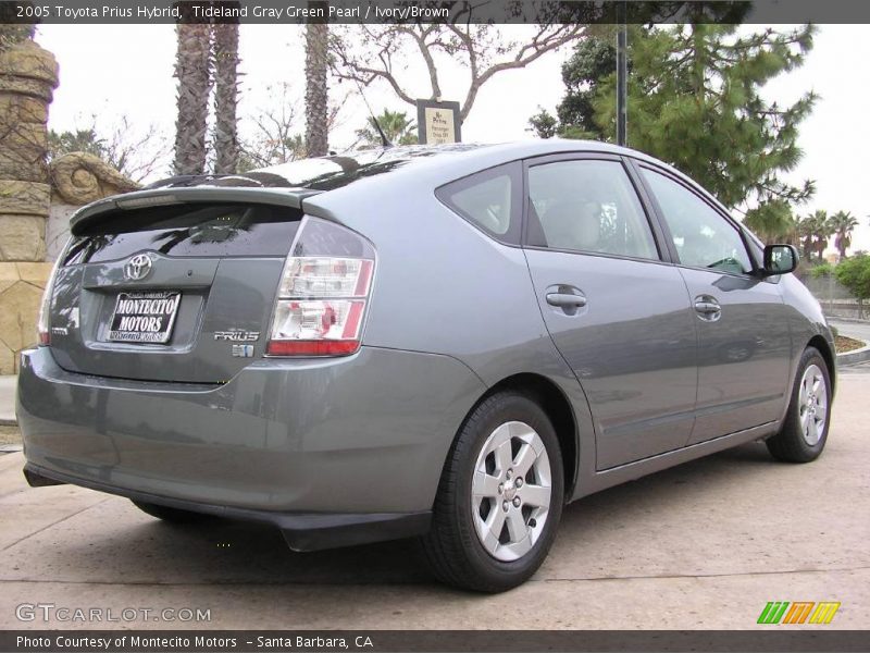 Tideland Gray Green Pearl / Ivory/Brown 2005 Toyota Prius Hybrid