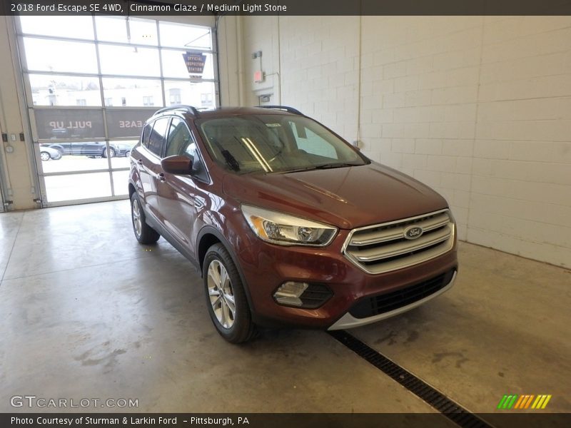 Cinnamon Glaze / Medium Light Stone 2018 Ford Escape SE 4WD