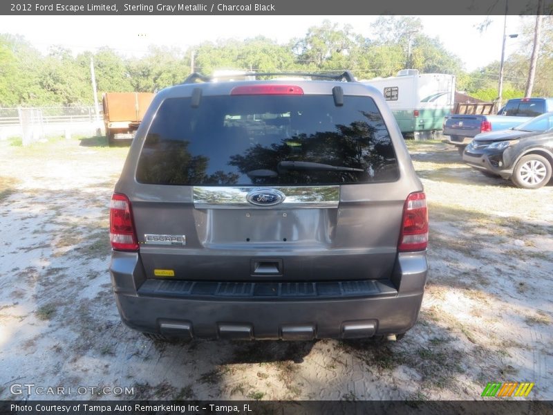 Sterling Gray Metallic / Charcoal Black 2012 Ford Escape Limited