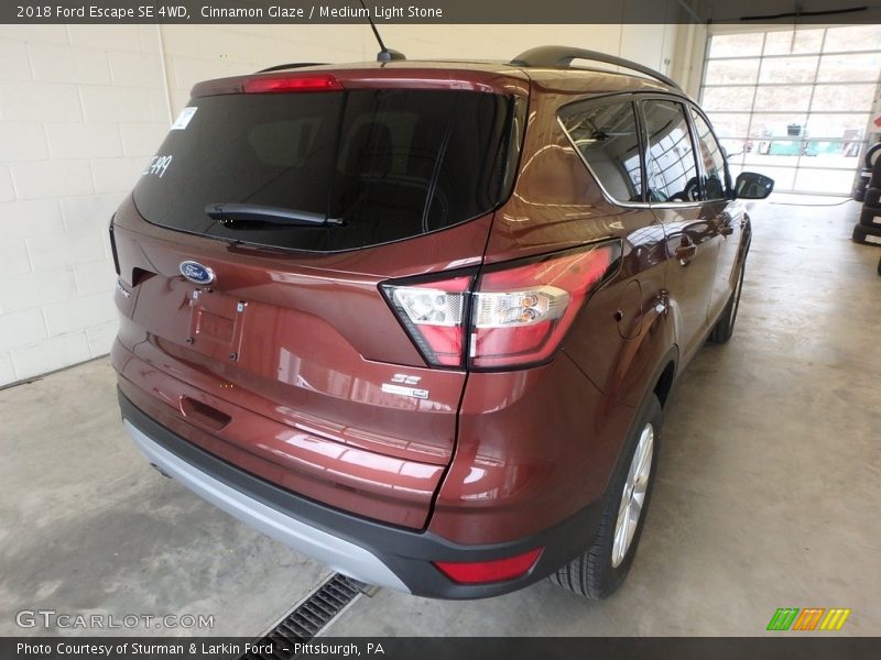 Cinnamon Glaze / Medium Light Stone 2018 Ford Escape SE 4WD