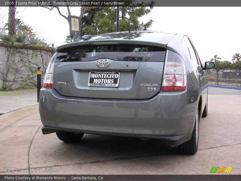 Tideland Gray Green Pearl / Ivory/Brown 2005 Toyota Prius Hybrid