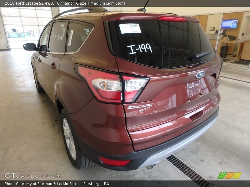 Cinnamon Glaze / Medium Light Stone 2018 Ford Escape SE 4WD
