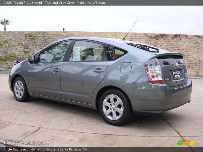 Tideland Gray Green Pearl / Ivory/Brown 2005 Toyota Prius Hybrid