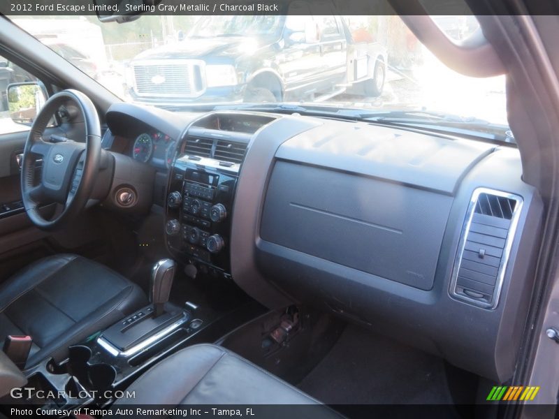 Sterling Gray Metallic / Charcoal Black 2012 Ford Escape Limited