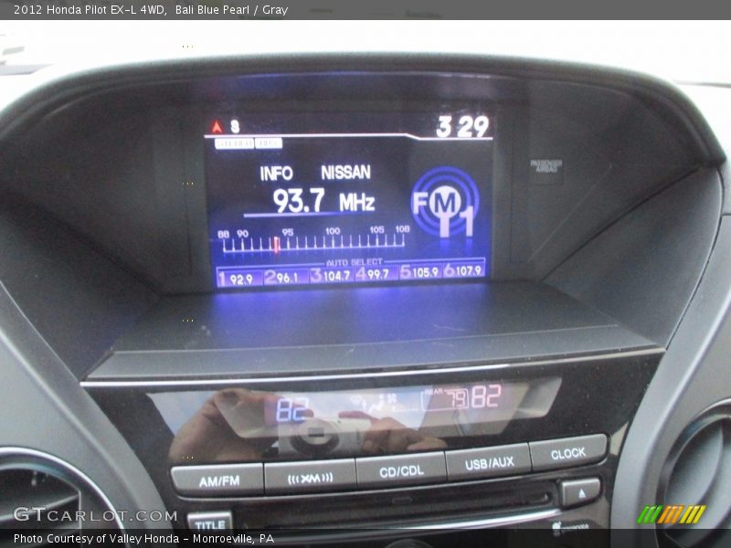 Bali Blue Pearl / Gray 2012 Honda Pilot EX-L 4WD