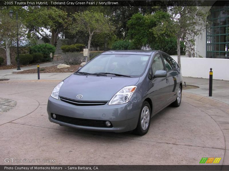 Tideland Gray Green Pearl / Ivory/Brown 2005 Toyota Prius Hybrid