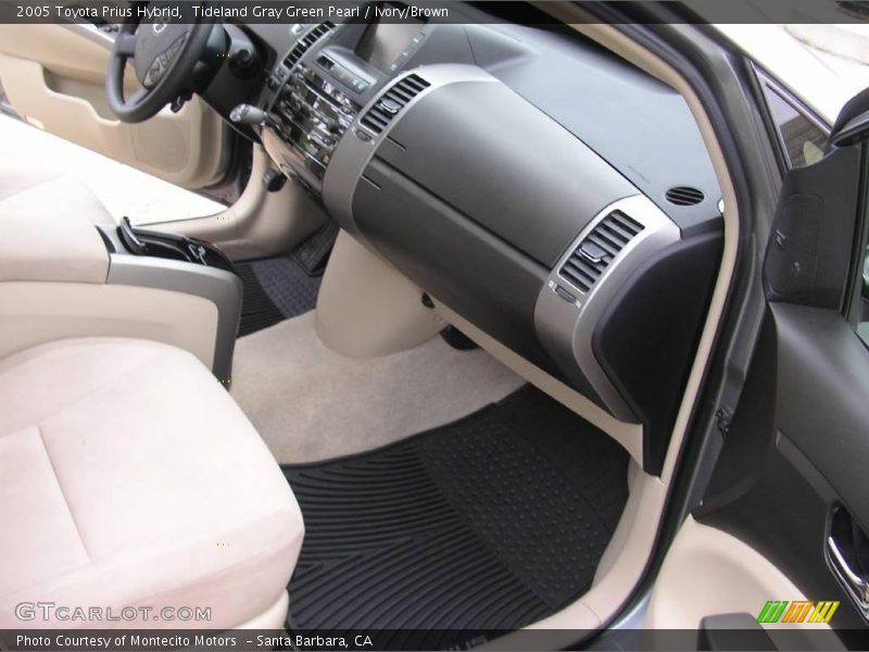 Tideland Gray Green Pearl / Ivory/Brown 2005 Toyota Prius Hybrid