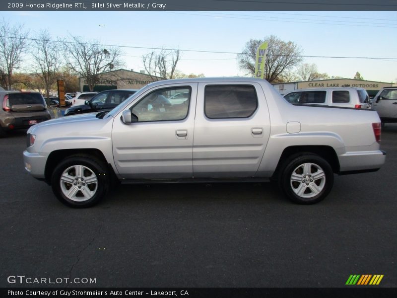 Billet Silver Metallic / Gray 2009 Honda Ridgeline RTL