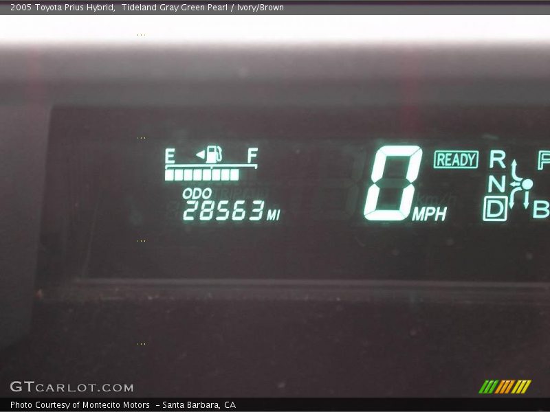 Tideland Gray Green Pearl / Ivory/Brown 2005 Toyota Prius Hybrid