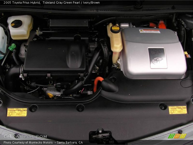 Tideland Gray Green Pearl / Ivory/Brown 2005 Toyota Prius Hybrid