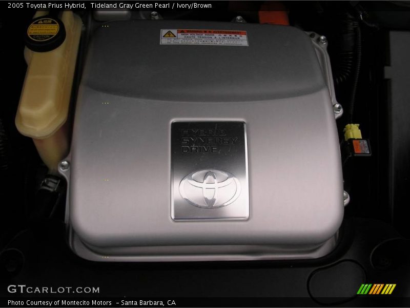 Tideland Gray Green Pearl / Ivory/Brown 2005 Toyota Prius Hybrid
